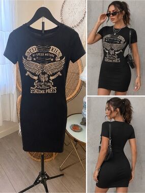 🖤 Fashion Nova “Speed Kills” Graphic Bodycon T-Shirt Dress 🖤
Women’s Medium
